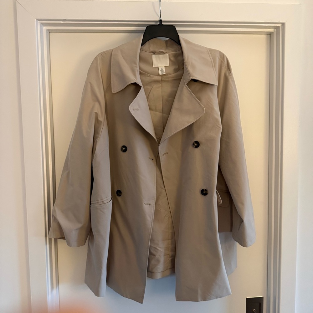 H&M short trench coat